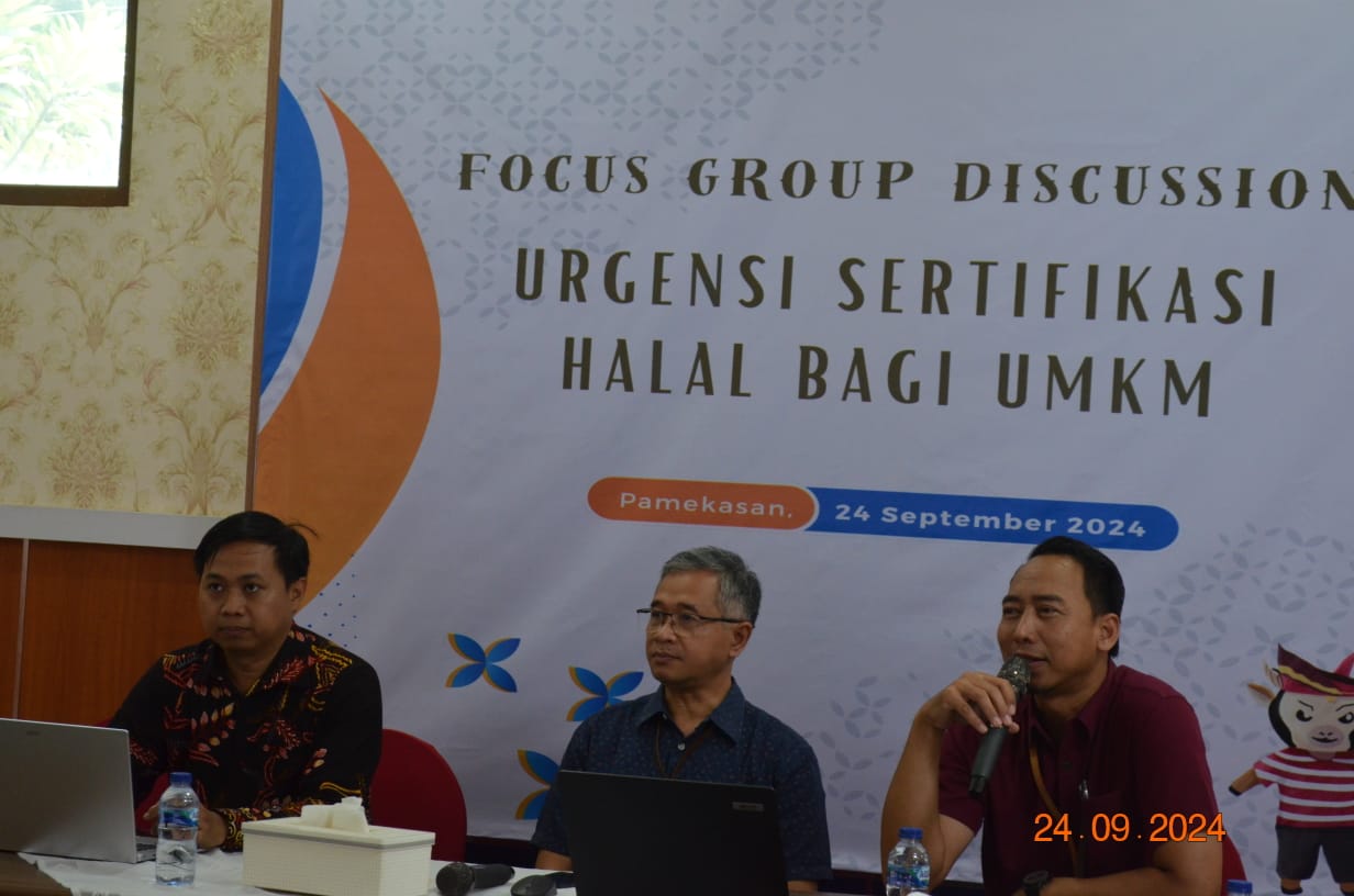 Tim Halal Center IAIN Madura Menjadi Pemateri FGD KPPN Pamekasan  tentang  Urgensi Sertifikat Halal UMKM